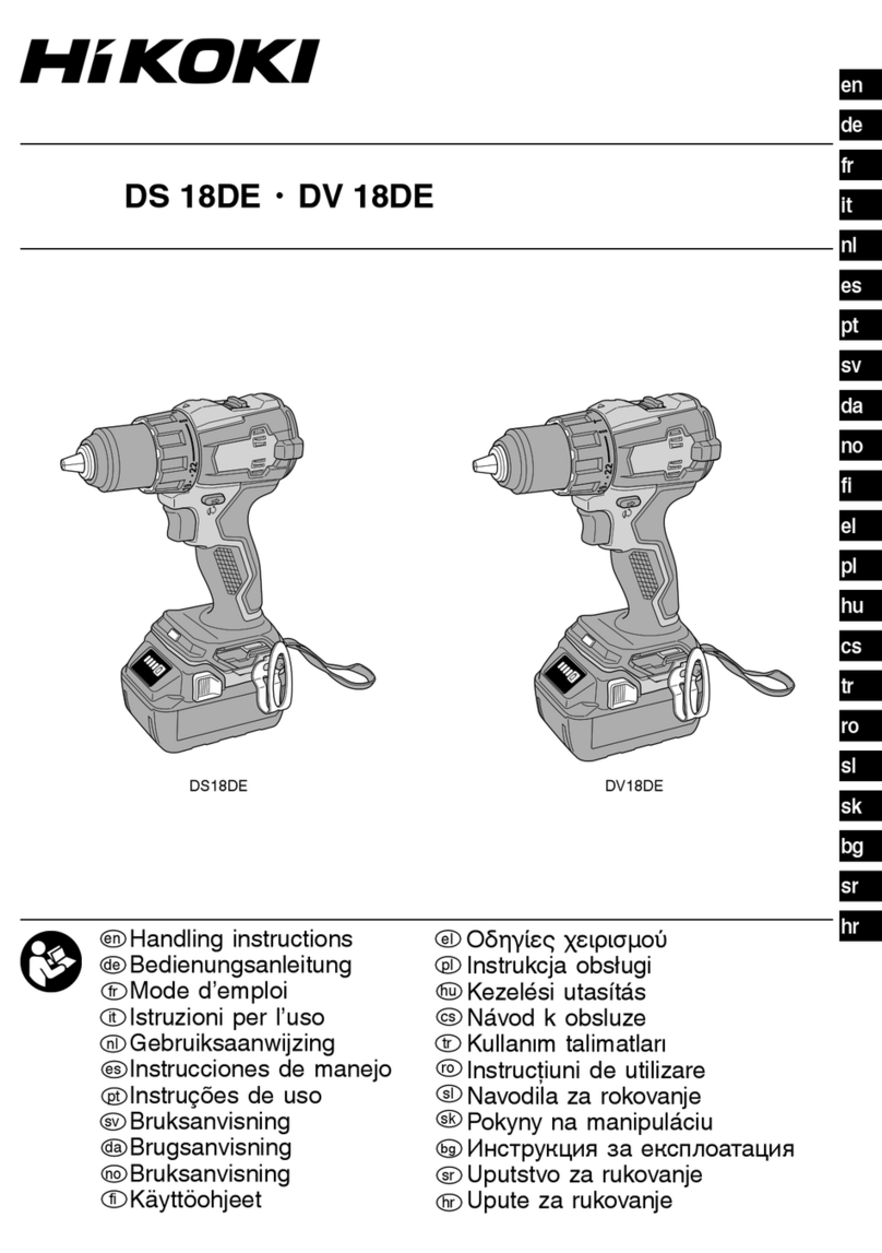 HIKOKI DV18DEW2Z User manual