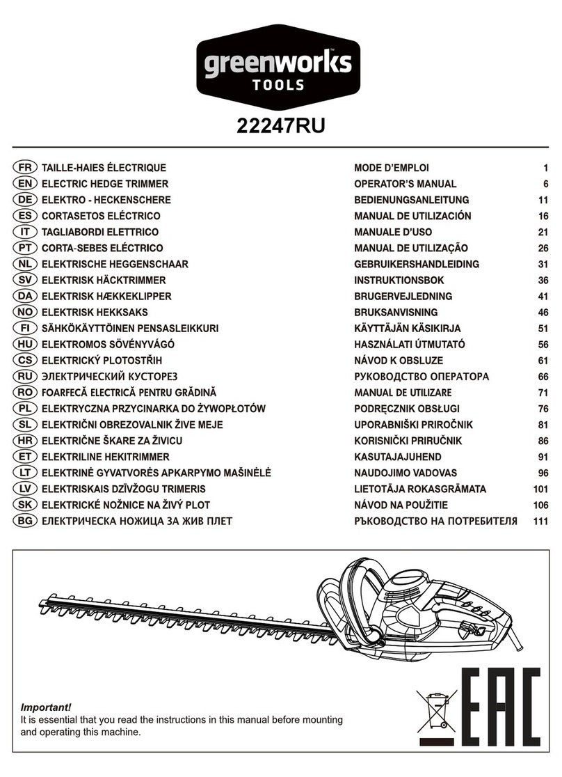 GreenWorks Tools 22247RU Operator's manual