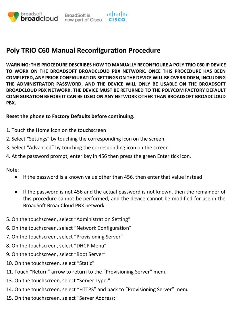 Cisco Poly TRIO C60 User manual