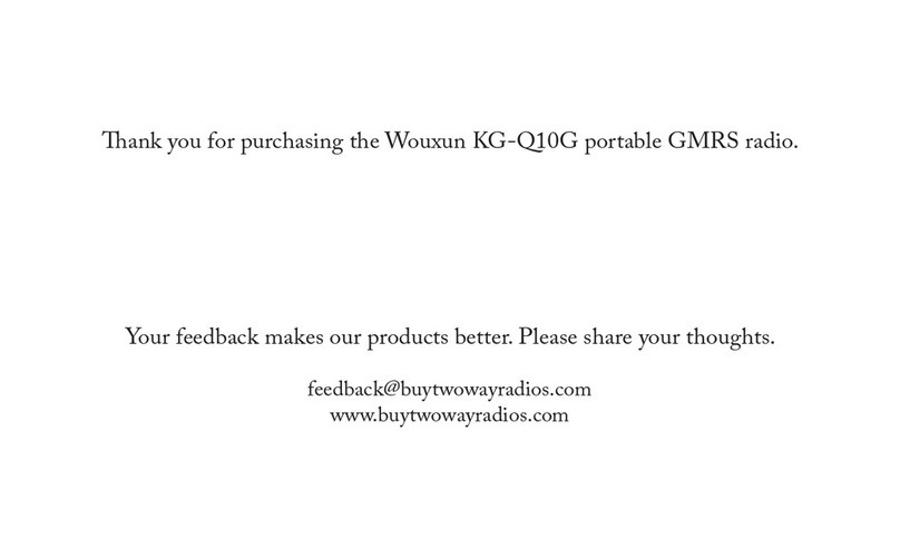 Wouxun KG-Q10G owner's manual