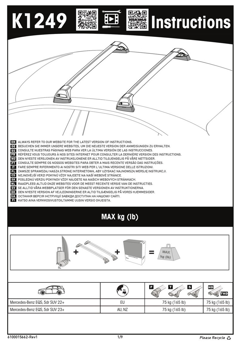 Yakima K1249 User manual