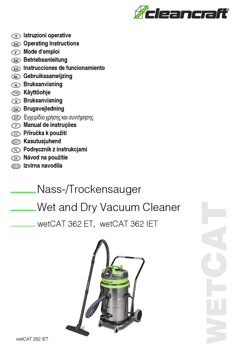 CleanCraft wetCAT 362 ET User manual