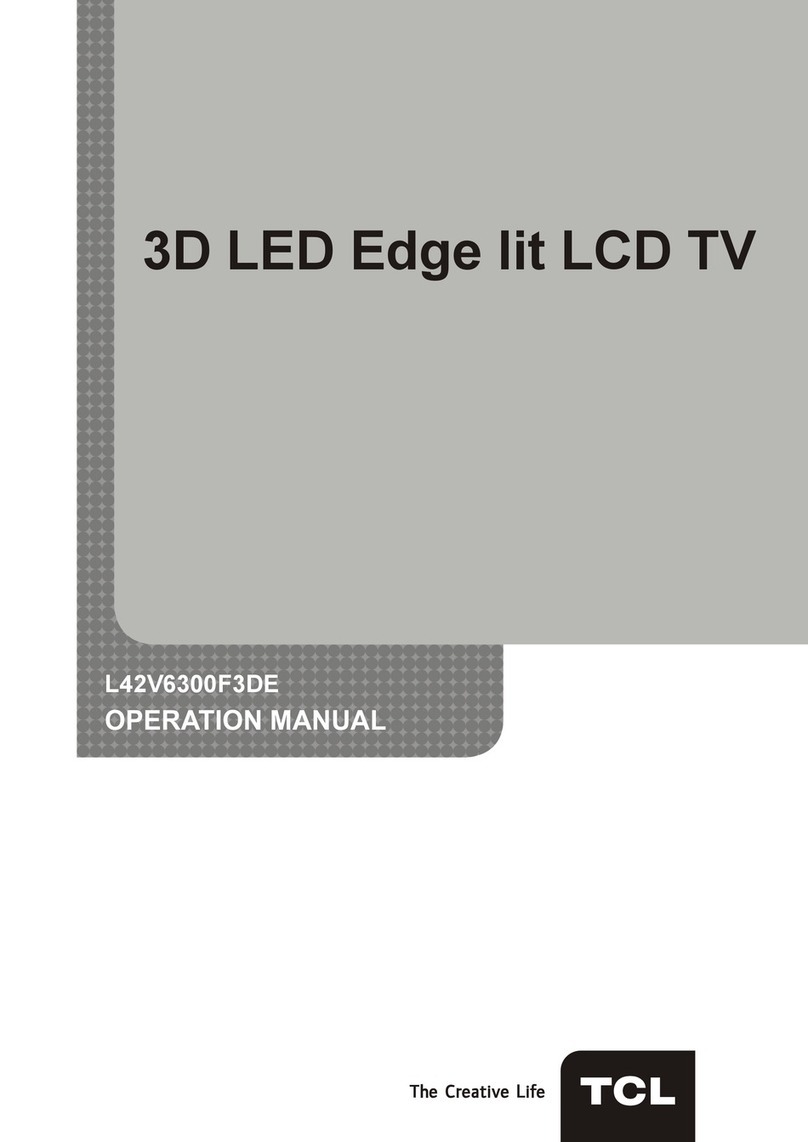 TCL L42V6300F3DE User manual
