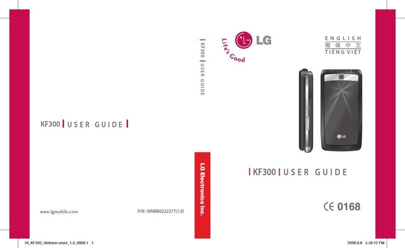 LG KF300 user guide