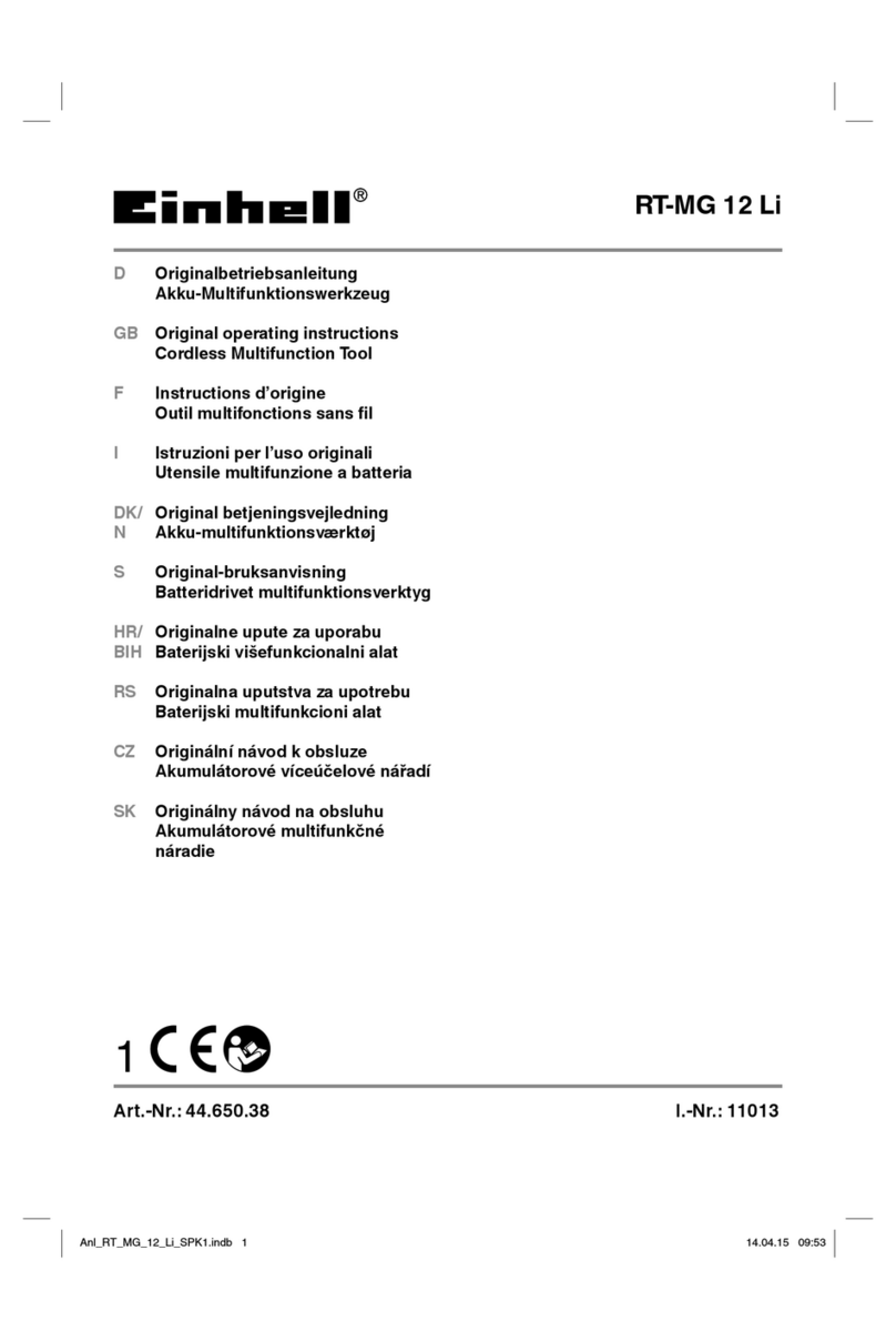 EINHELL RT-MG 12 Li User manual