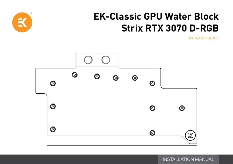 EK-Quantum EK-Classic GPU Water Block Strix RTX 3070... User manual