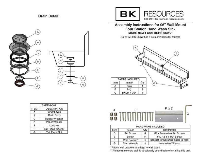 BK RESOURCES MSHS-96W1 Assembly instructions BK RESOURCES MSHS-96W1 Assembly instructions