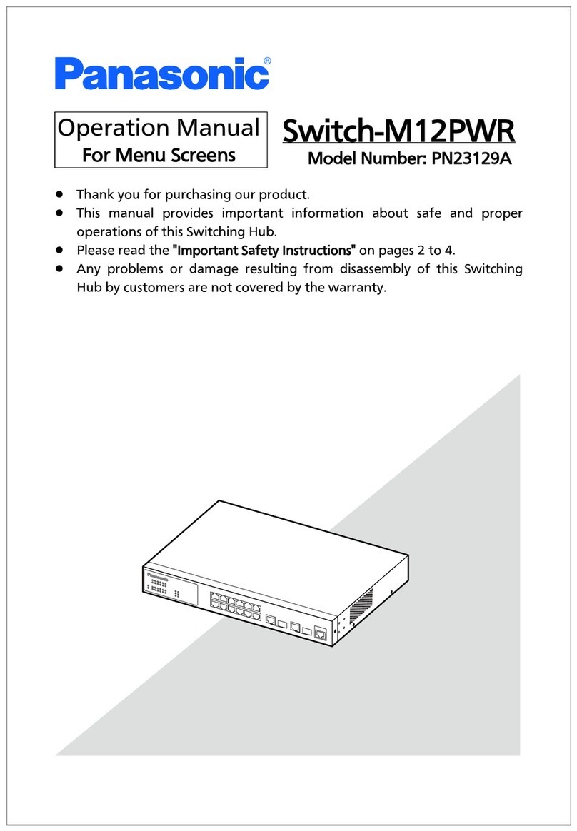 Panasonic Switch-M12PWR User manual