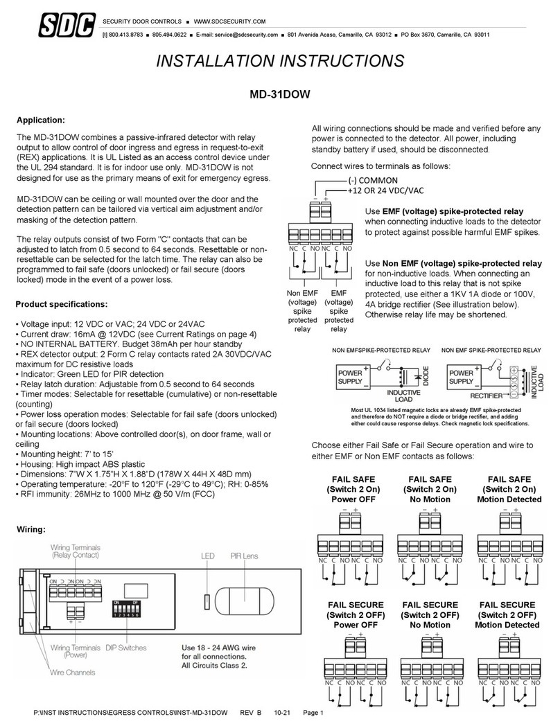 SDC MD-31D installation instructions SDC MD-31D installation instructions