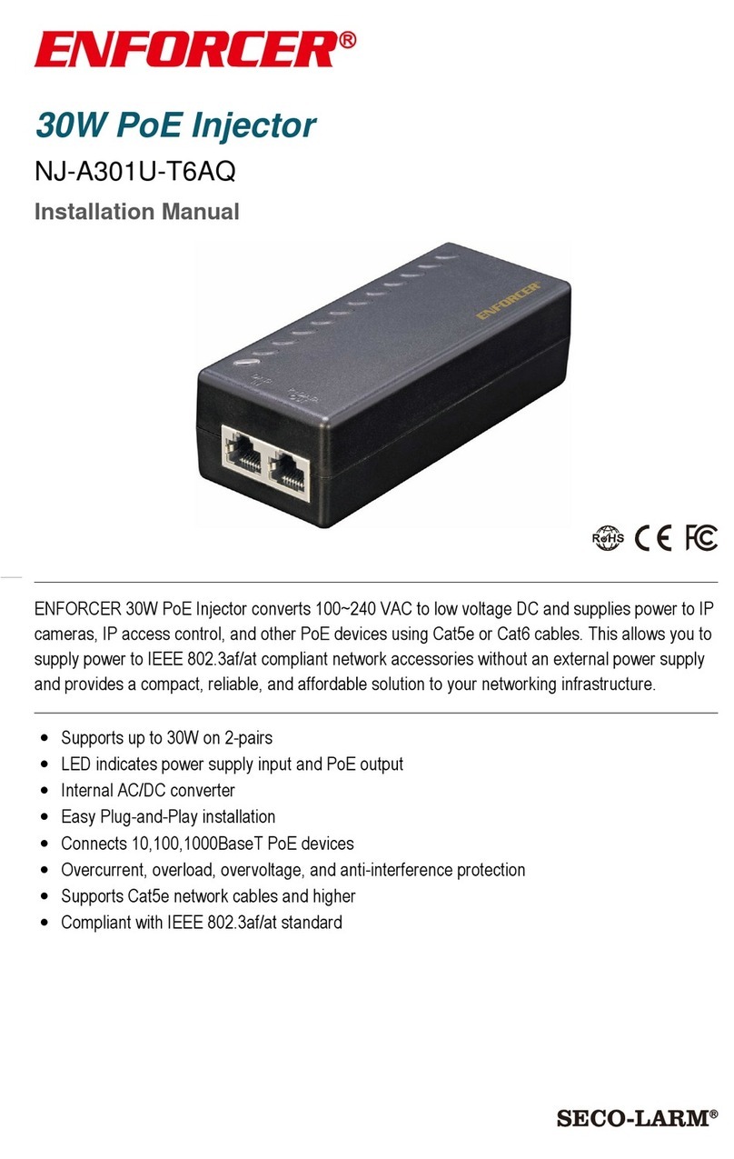ENFORCER SECO-LARM NJ-A301U-T6AQ User manual