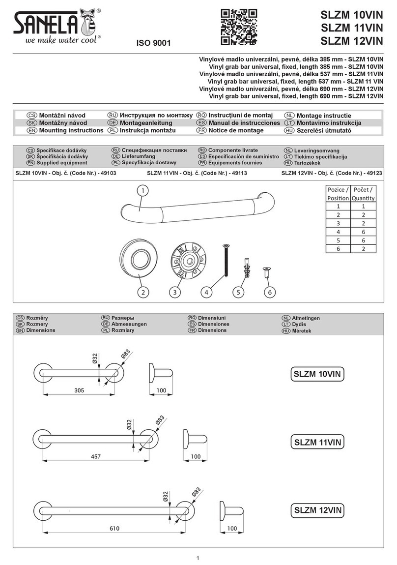 Sanela SLZM 10VIN Mounting instructions