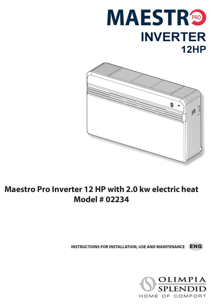 Olimpia splendid Maestro Pro Inverter 12 HP Parts list manual Olimpia splendid Maestro Pro Inverter 12 HP Parts list manual