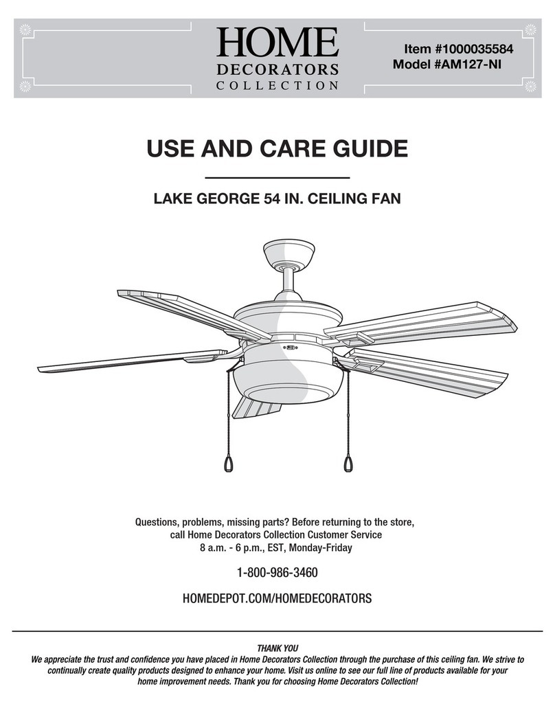 Home Decorators Collection LAKE GEORGE AM127-NI Use and care guide