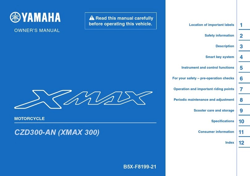 Yamaha XMAX 300 User manual Yamaha XMAX 300 User manual