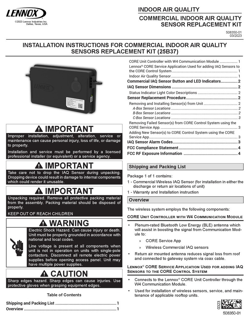 Lennox 25B37 User manual