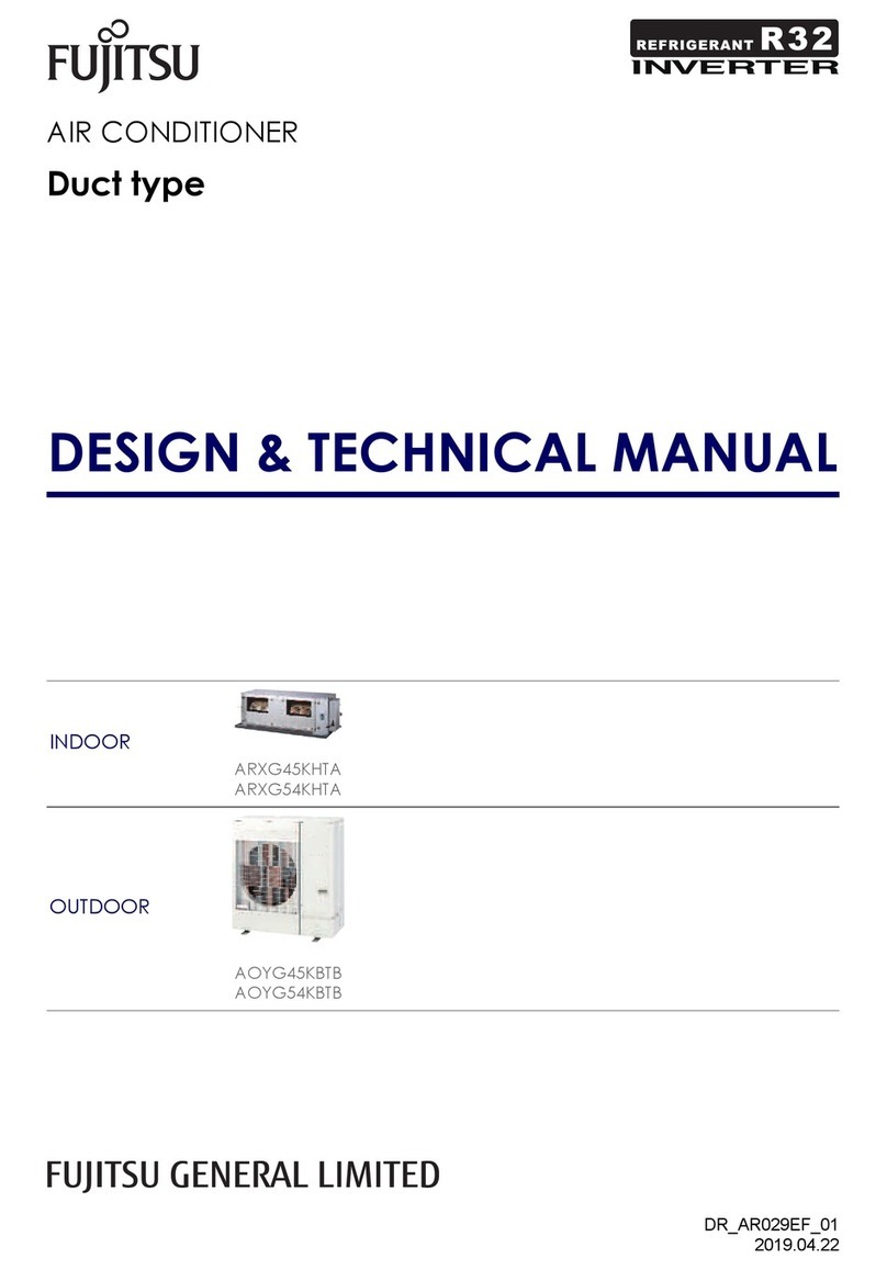 Fujitsu ARXG54KHTA Design & technical manual