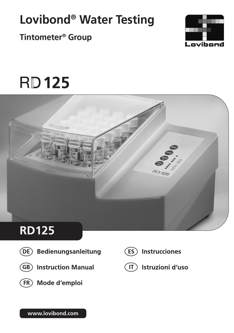 Tintometer Lovibond RD125 instruction manual