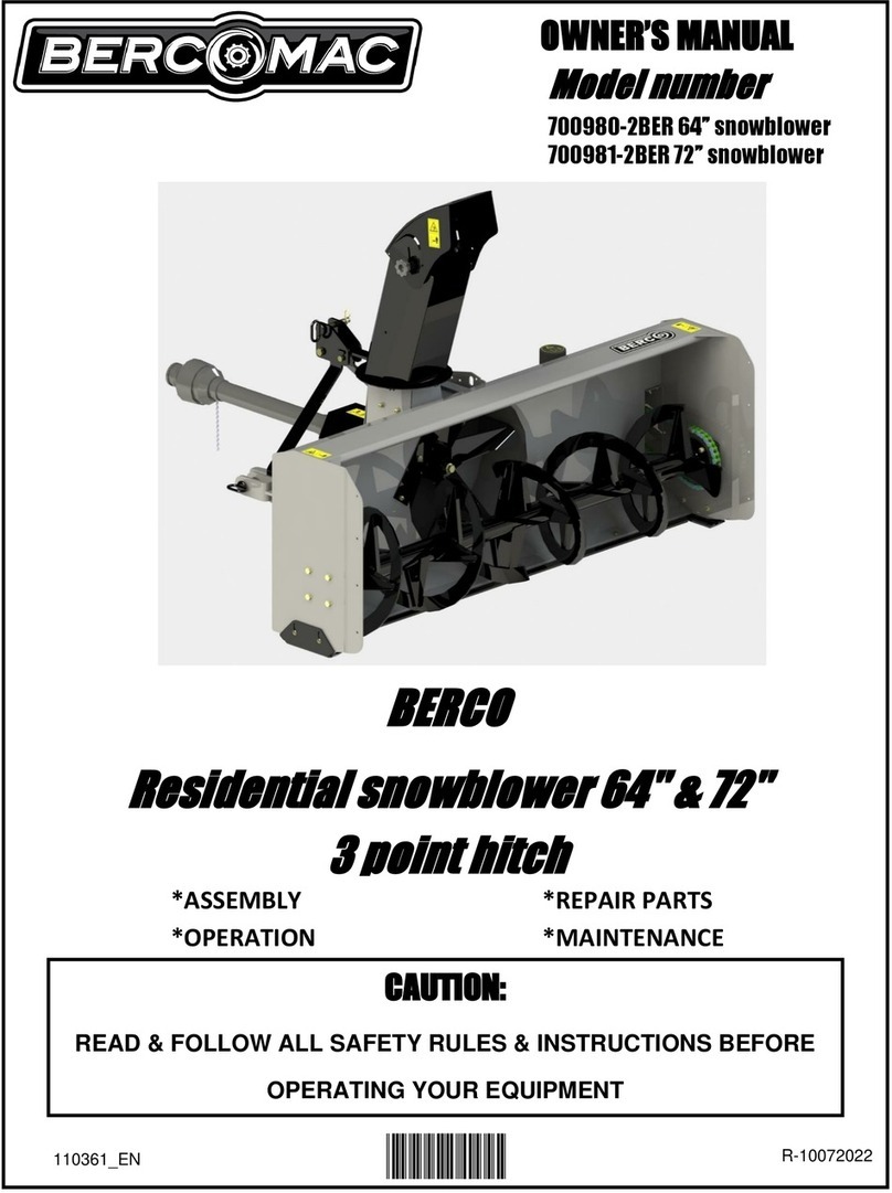 Bercomac 700980-2BER owner's manual