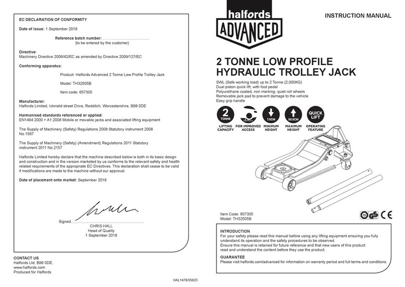 Halfords ADVANCED TH32505B instruction manual