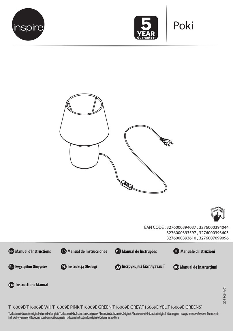 Inspire T16069E WH instruction manual