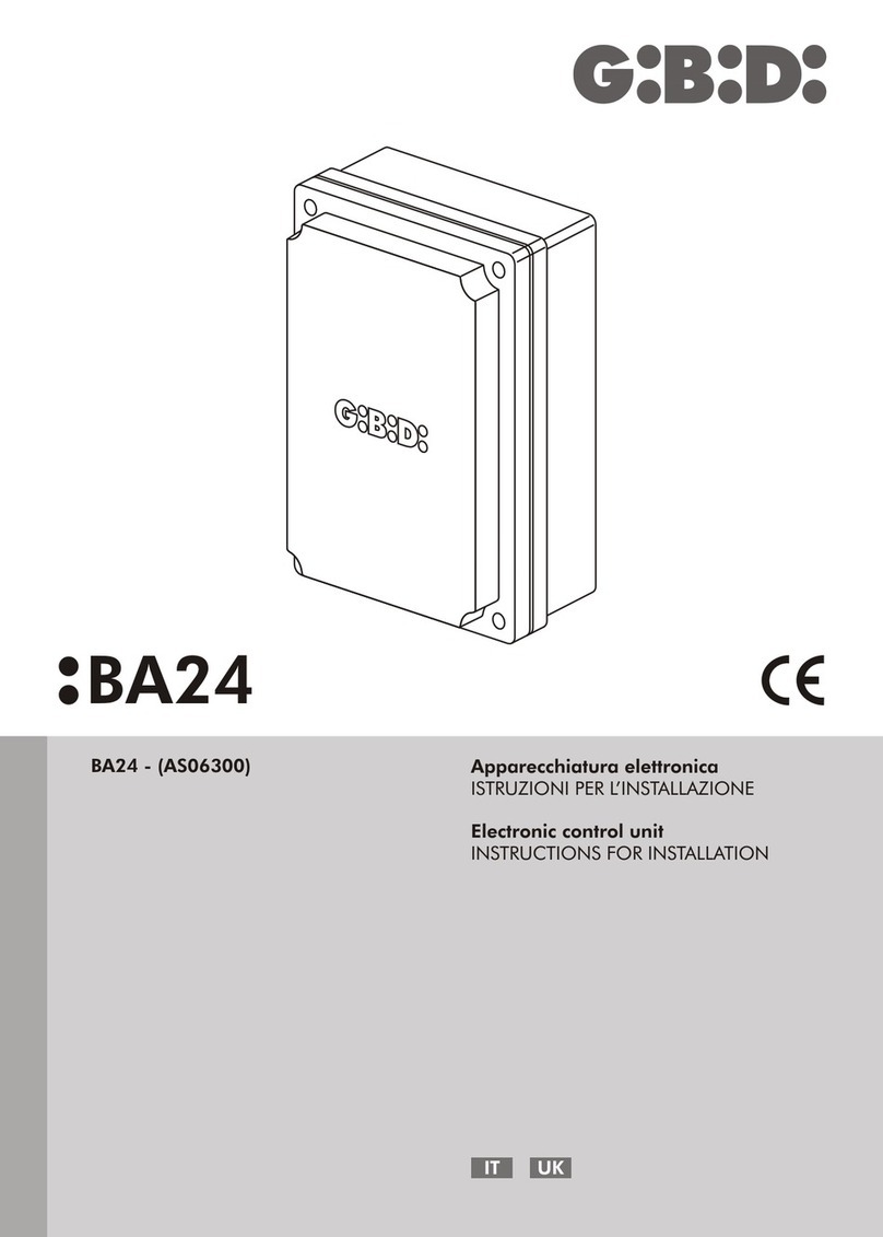 GiBiDi AS06300 Instructions for installation