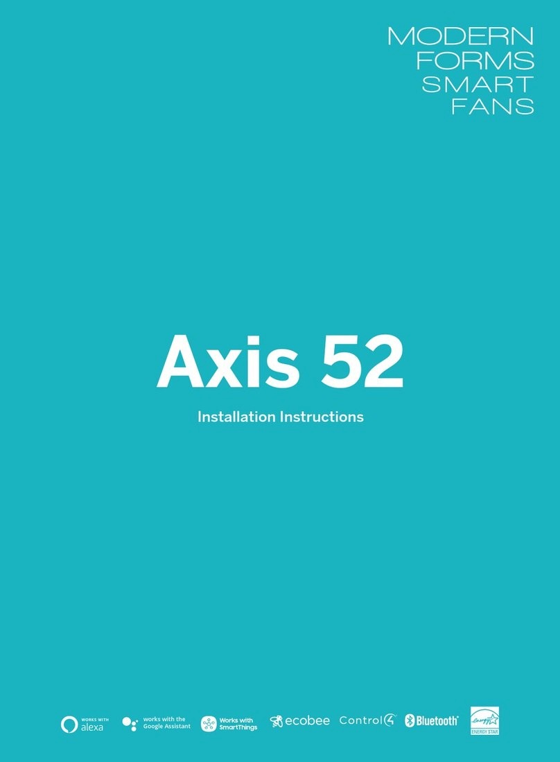Modern Forms Axis 52 User manual