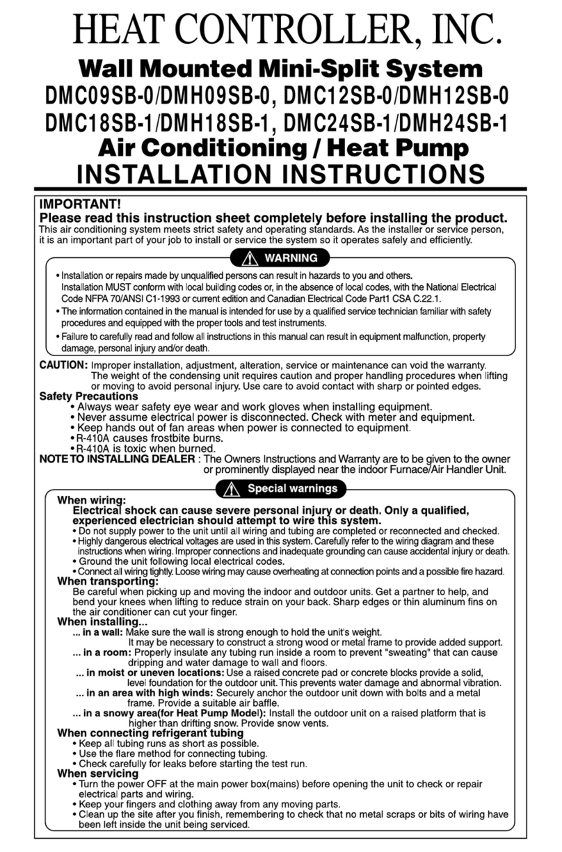 Heat Controller DMC09SB-0 User manual