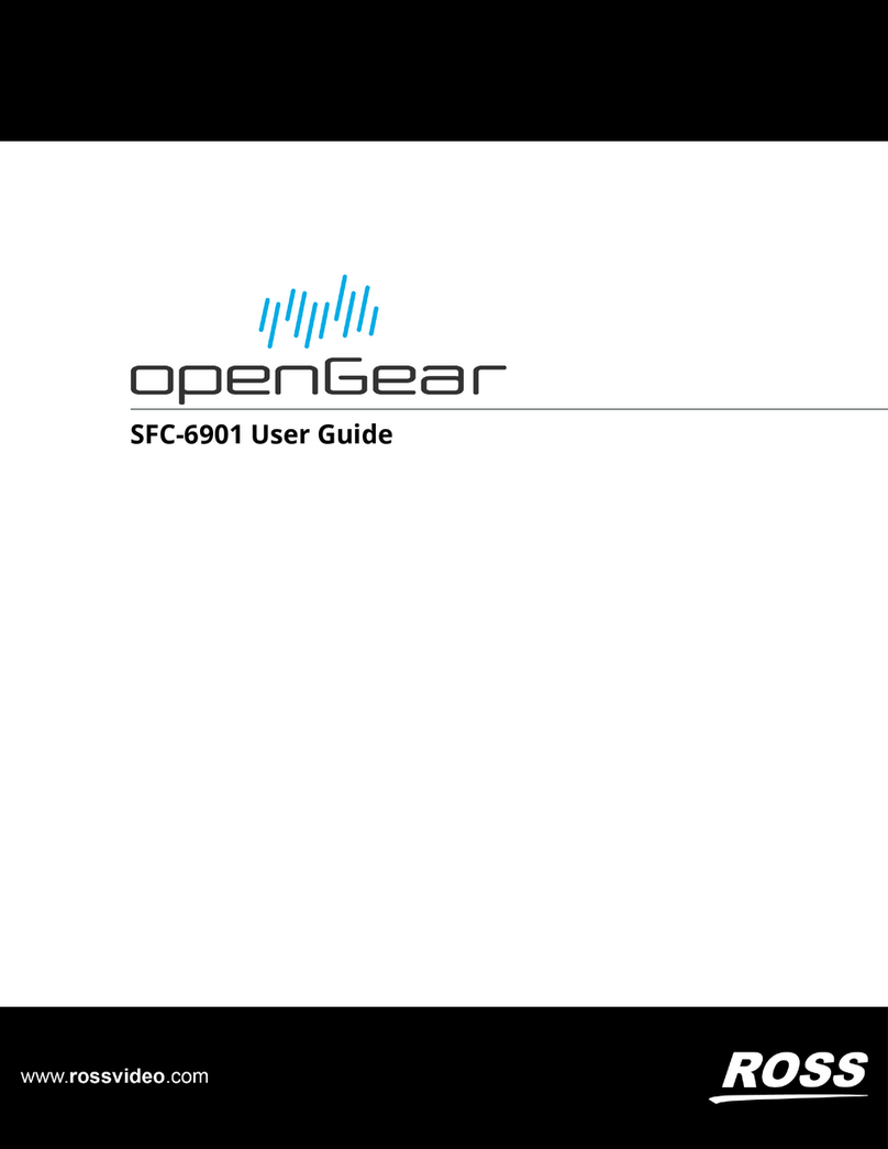 Ross openGear SFC-6901 user guide