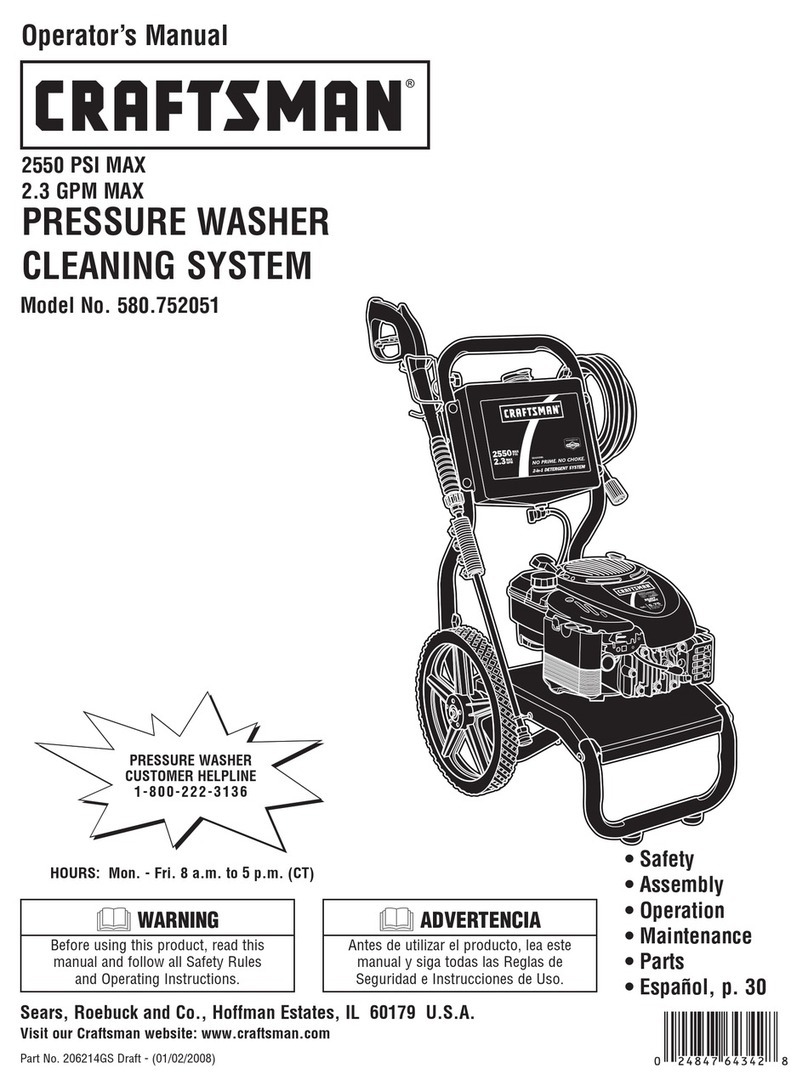 Sears Craftsman 580.752051 Operator's manual Sears Craftsman 580.752051 Operator's manual