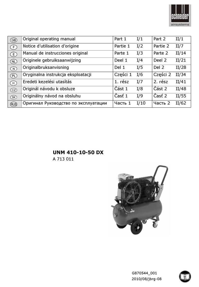Schneider Airsystems UNM 410-10-50 DX operating manual