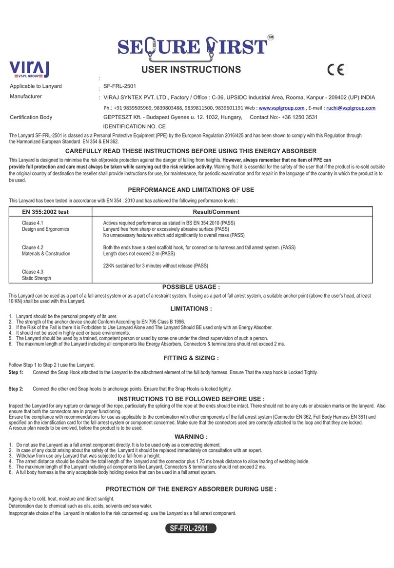 Viraj SEQURE FIRST SF-FRL-2501 instructions Viraj SEQURE FIRST SF-FRL-2501 instructions