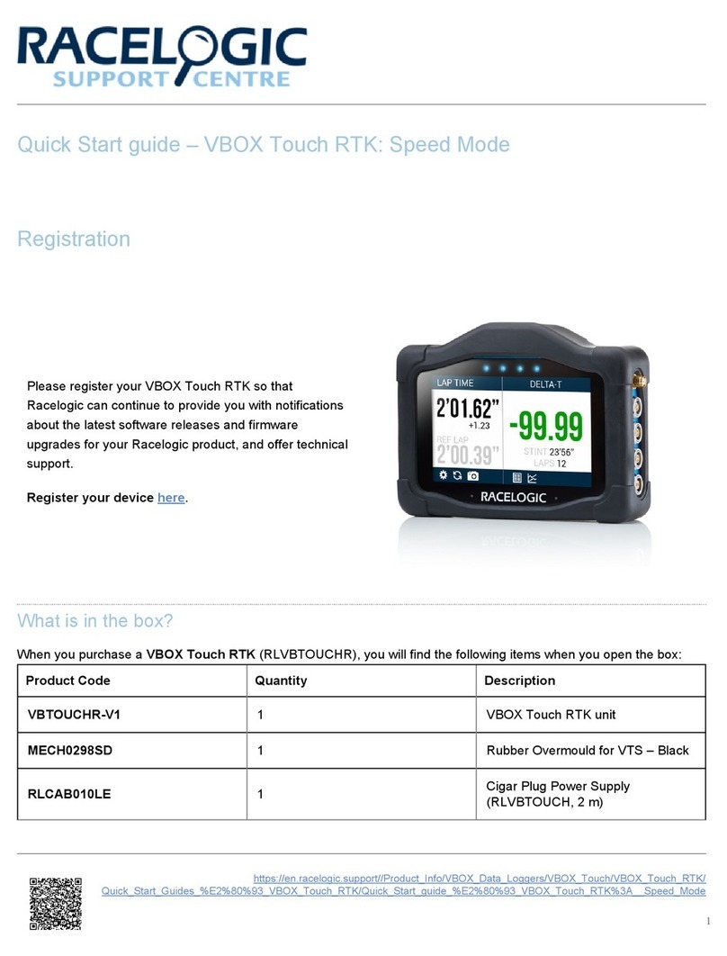 Racelogic VBTOUCHR-V1 User manual