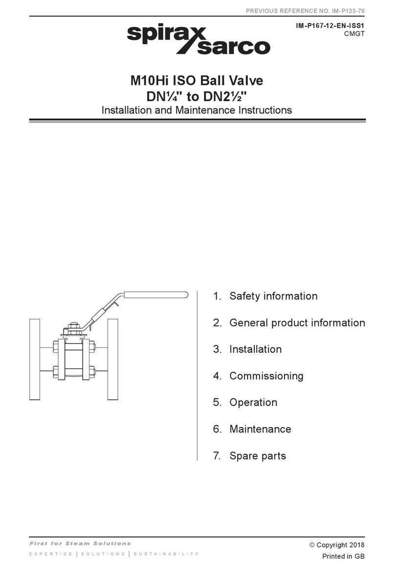 Spirax Sarco M10Hi User manual Spirax Sarco M10Hi User manual