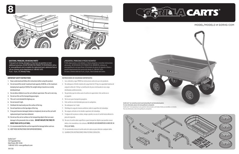 Gorilla Carts GOR4G-COM User manual
