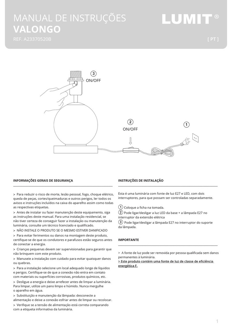 LUMIT VALONGO A23370520B instruction manual