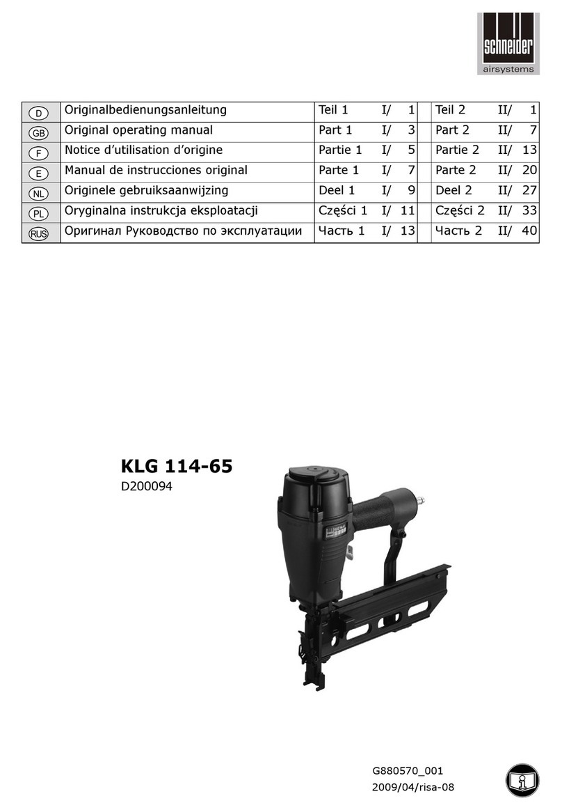 Schneider Airsystems KLG 114-65 Original operating manual