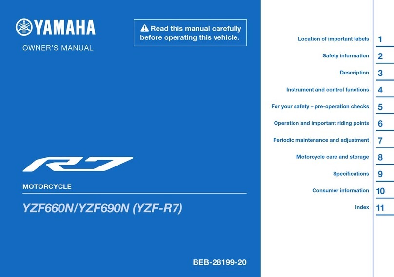 Yamaha YZF660N 2022 User manual Yamaha YZF660N 2022 User manual