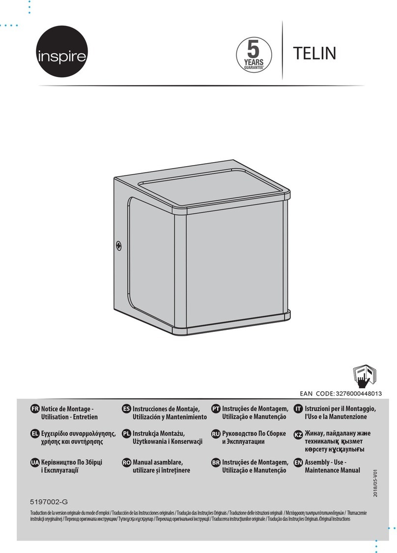 Inspire TELIN 5197002-G Assembly, Use, Maintenance Manual