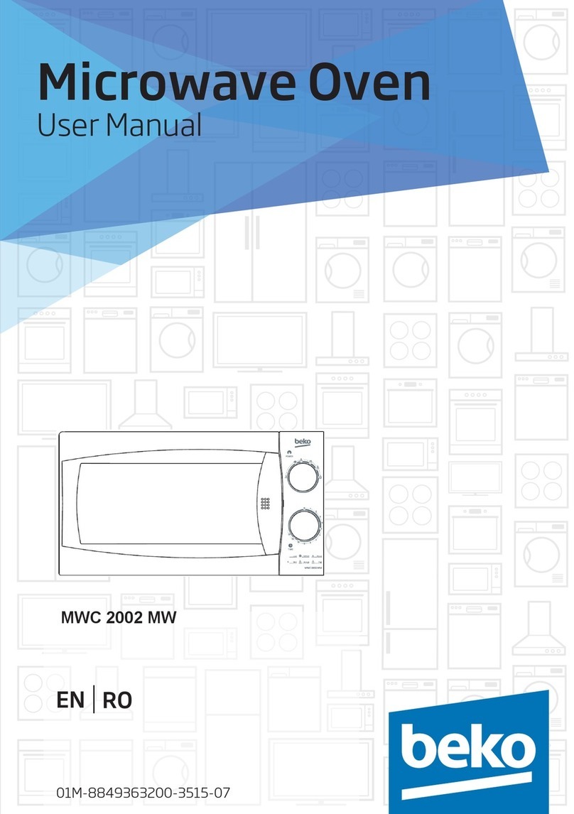Beko MWC 2002 MW user manual