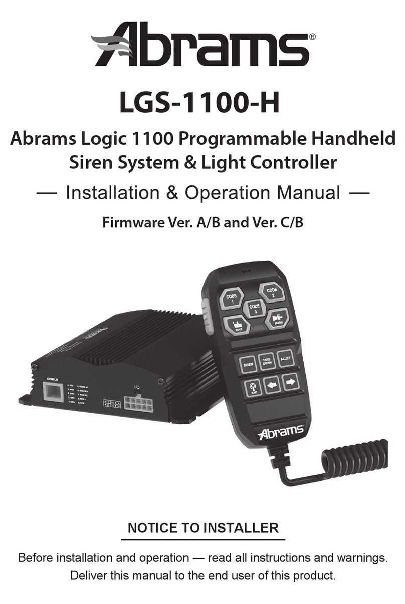 Abrams Logic 1100 Installation & operation manual