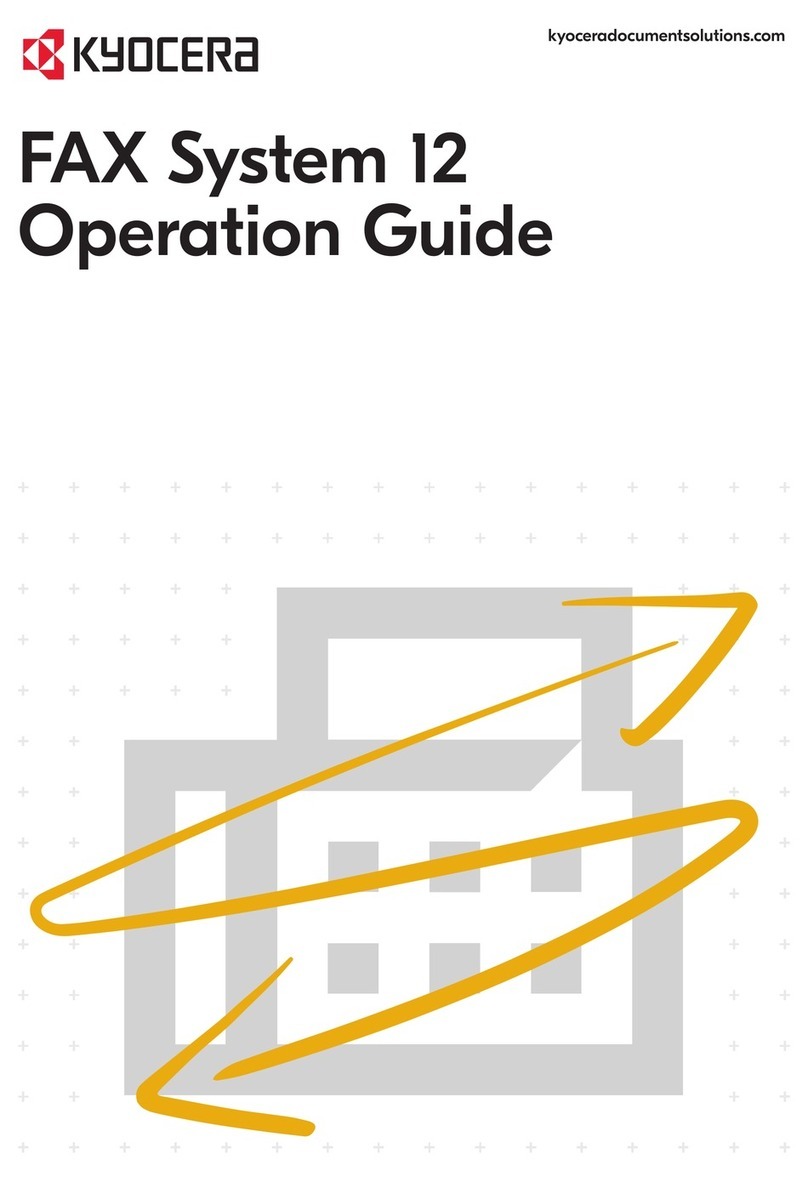 Kyocera FAX System 12 Operation guide