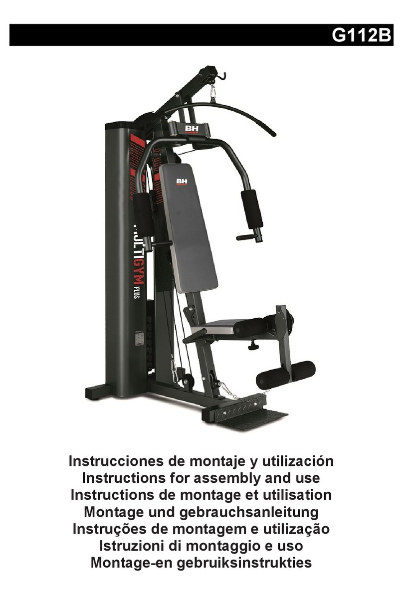 BH FITNESS Multigym Plus G112B Instructions for assembly and use