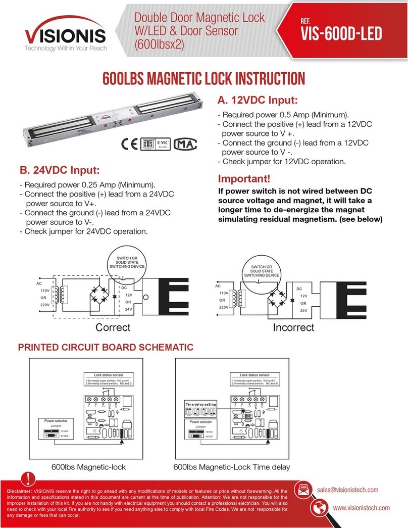 Visionis VIS-600D-LED instructions