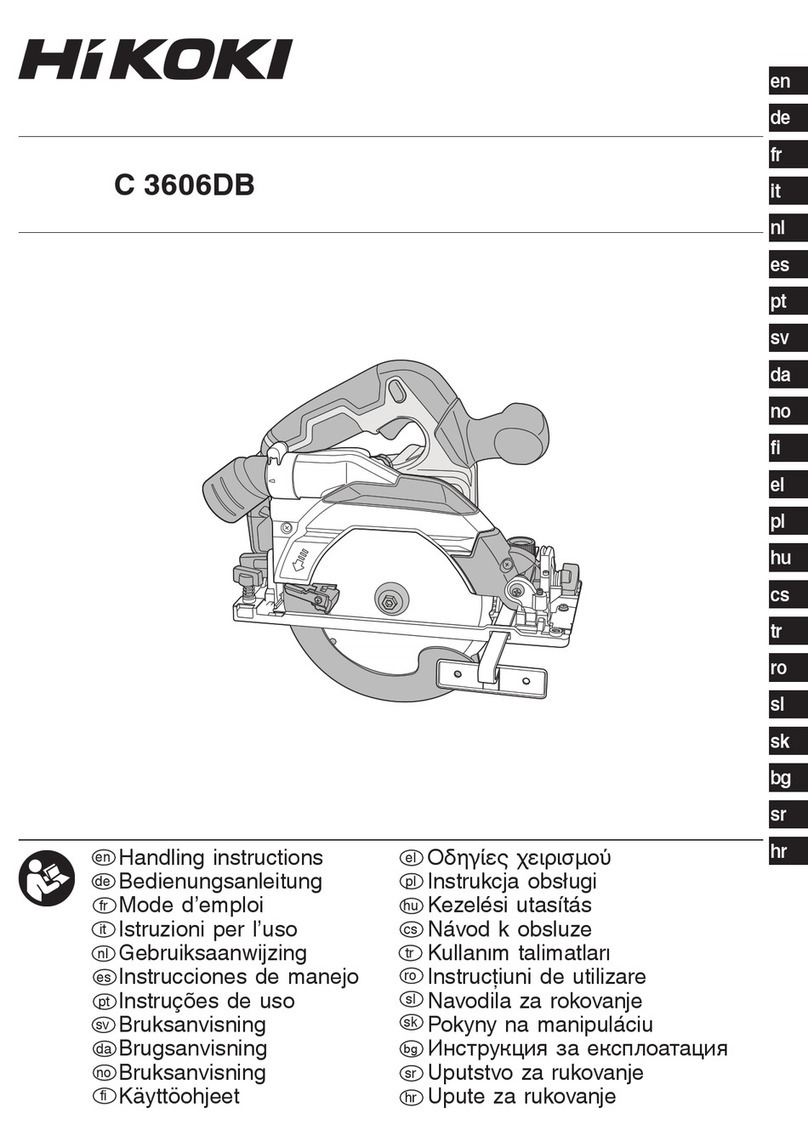 HIKOKI C 3606DB Handling instructions
