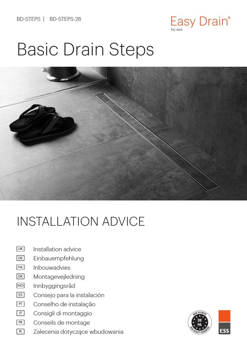 ESS Easy Drain BD-STEPS Installation and operating instructions
