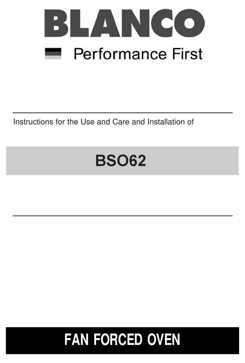 Blanco BSO62 Installation guide Blanco BSO62 Installation guide