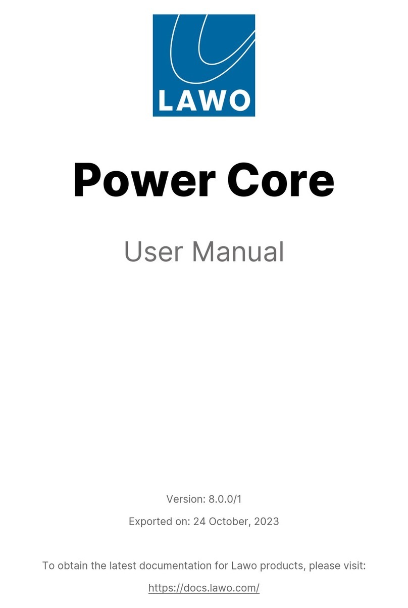 LAWO POWER CORE user manual