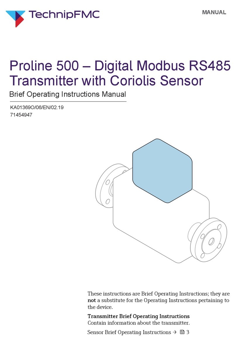 TechnipFMC Proline Promass 500 Operating instructions manual