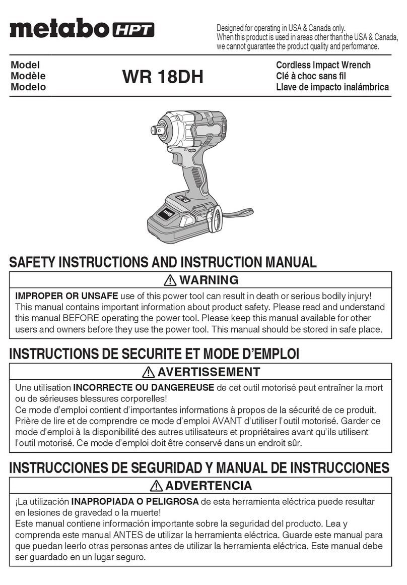 Metabo WR 18DH Troubleshooting guide