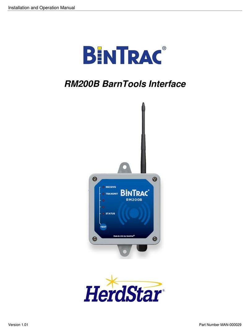 herdstar BinTrac RM200B Installation and operation manual